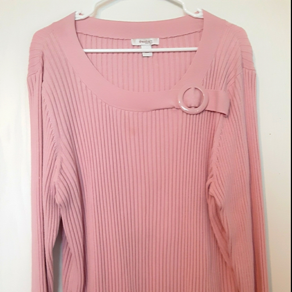 Dress Barn Light Rose Super Cute Sweater 3X